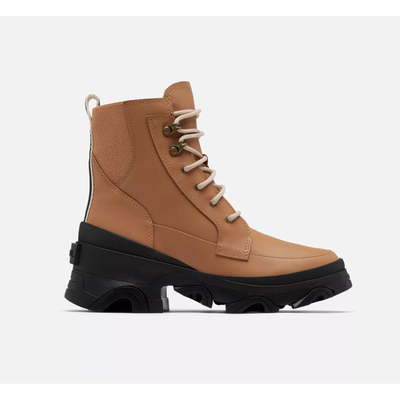 Sorel Brex Lace-Up Boots in Tawny Buff and Black Size‎ 9 M Retail $200 NEW - Picture 1 of 8